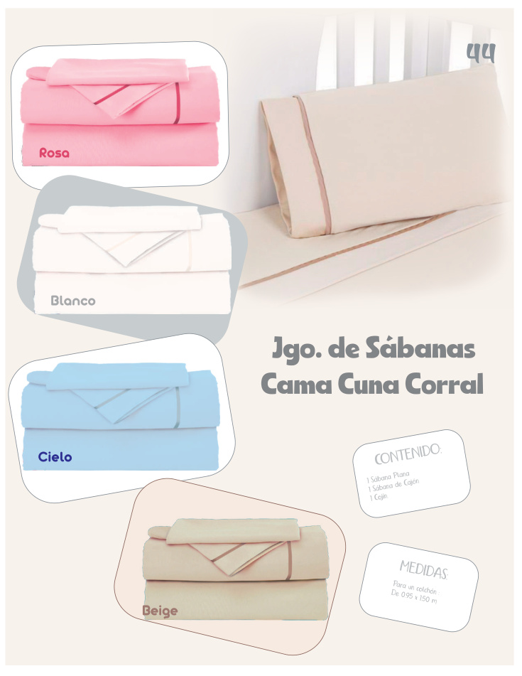 Juegos de sábanas cama cuna corral